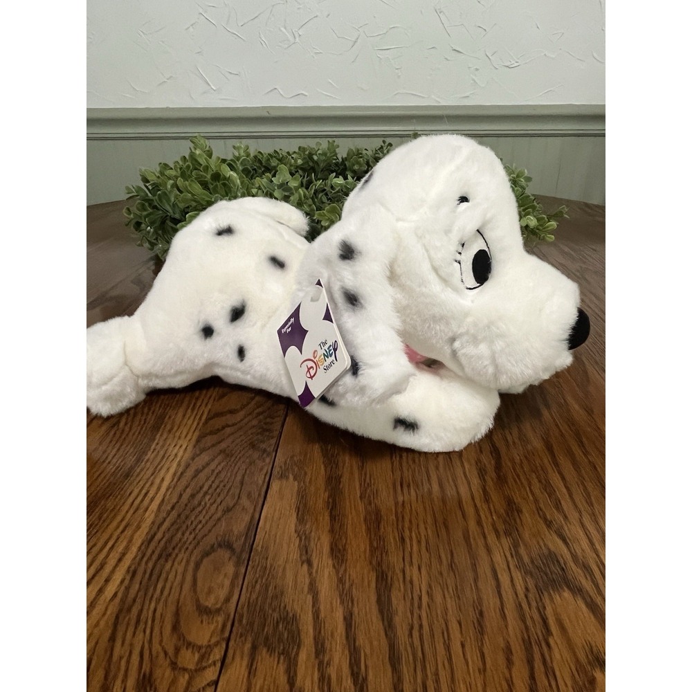 VTG Disney Store 101 Dalmation Penny 12" Embroidery Eyes White With Spots Plush